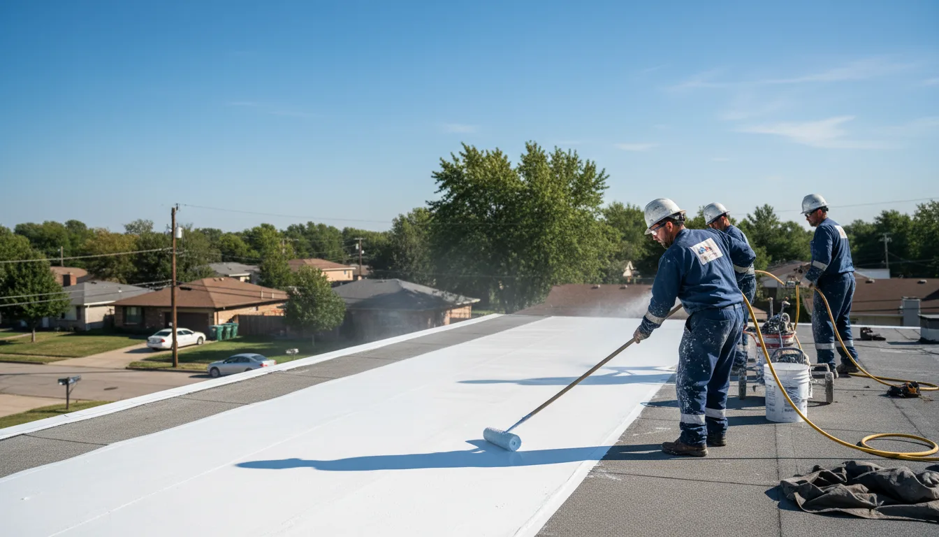 Commercial roof coating in Mellen, WI near me